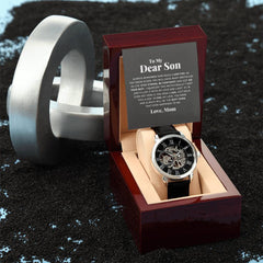To My Dear Son Always Remember I Love You – Openwork Watch